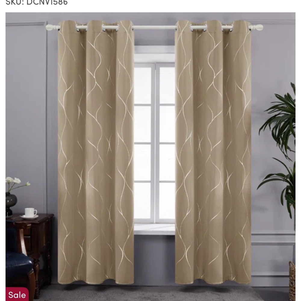 Elegant Tan Curtains